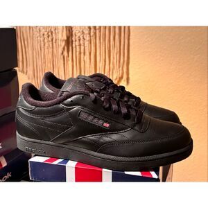 Reebok Black Sneakers Club C Classic Men Size 71/2